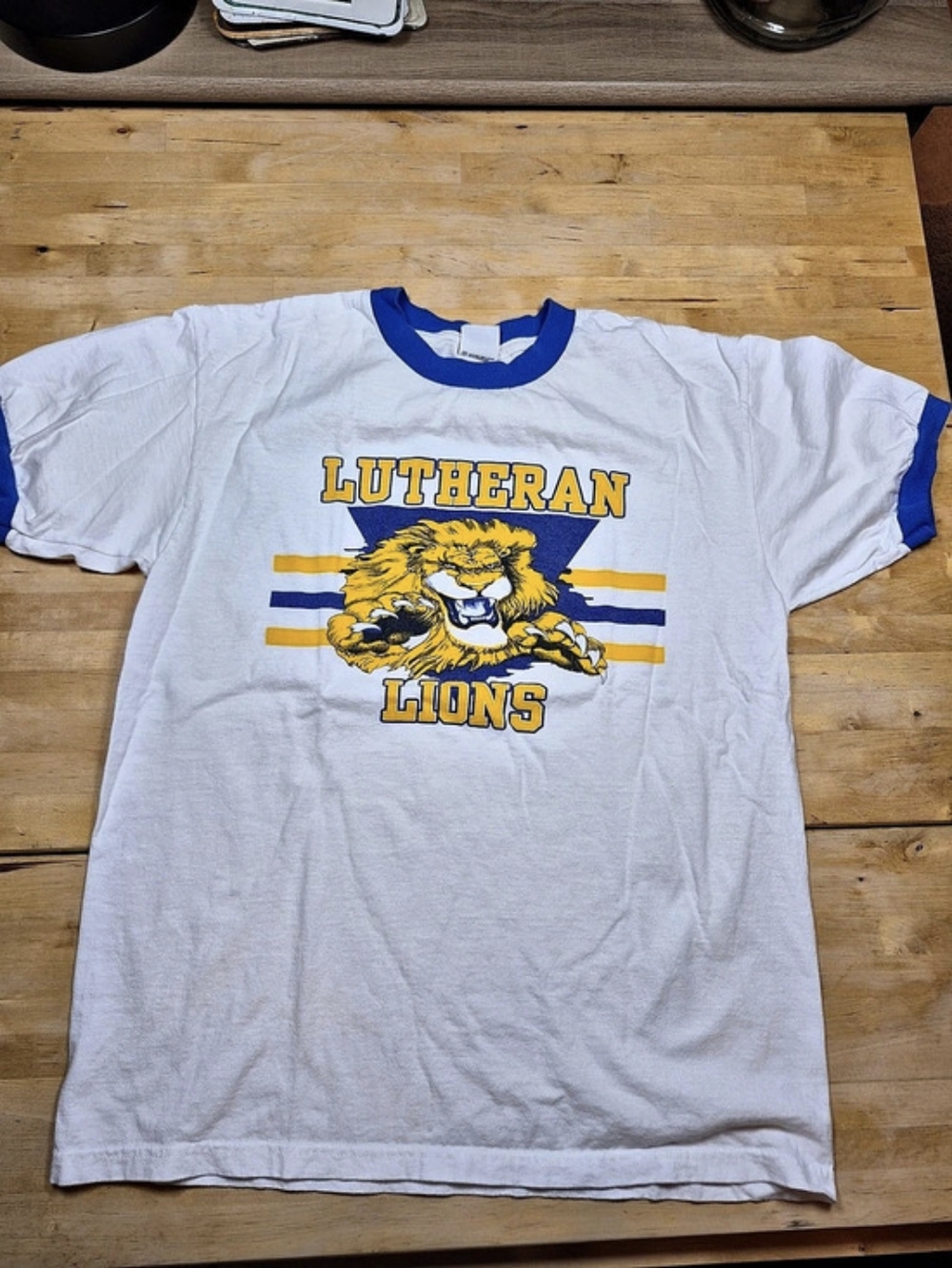 Anvil Lutheran Lions Graphic Tee Size Medium 5276